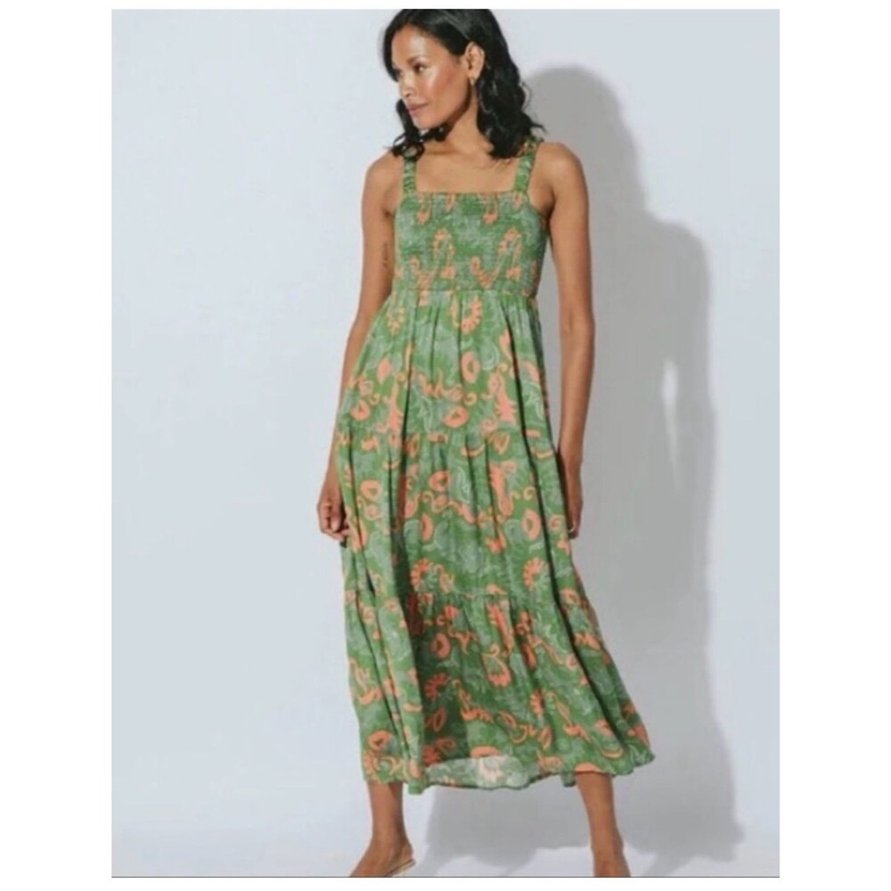 Cleobella Julia Maxi layered Dress Sz L